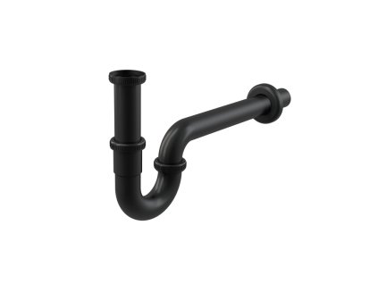 28090 alcaplast sifon umyvadlovy u dn32 s prevlecnou matici 5 4 cerna mat alc a4320black