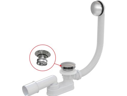 28132 alcaplast sifon vanovy click clack kov alc a507ckm 80