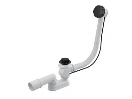 28135 alcaplast sifon vanovy automat komplet cerna mat alc a55black