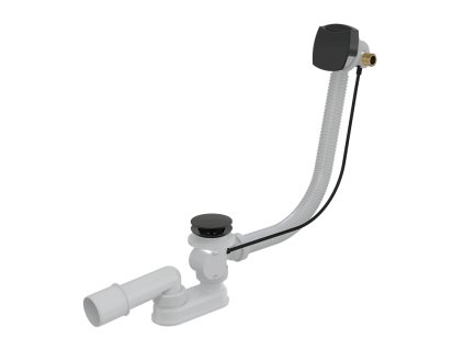 28156 alcaplast sifon vanovy automat s napoustenim prepadem cerna mat alc a564black 80