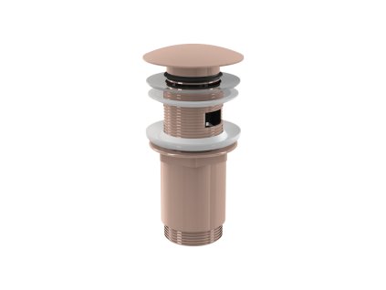 90622 alcaplast vypust umyvadlova click clack 5 4 celokovova s prepadem velka zatka red gold lesk alc a392 rg p