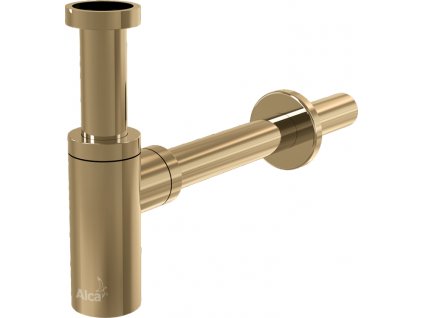 90628 alcaplast sifon umyvadlovy dn32 design gold lesk alc a400 g p