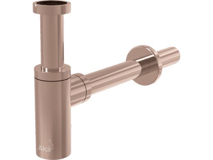 90646 alcaplast sifon umyvadlovy dn32 design red gold lesk alc a400 rg p