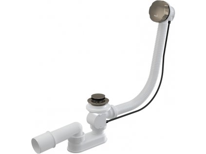 90745 alcaplast sifon vanovy automat komplet nickel kartacovany mat alc a55k n b