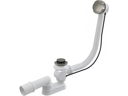 90748 alcaplast sifon vanovy automat komplet nickel lesk alc a55k n p