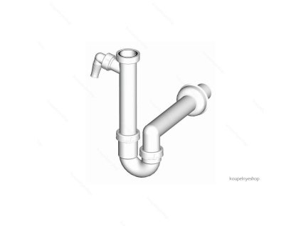 19279 alcaplast a81 40 sifon trubkovy s prevlecnou matici 6 4 a pripojkou a81 dn40