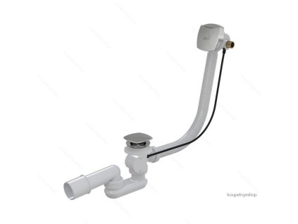 43936 alcaplast a565crm2 sifon vanovy automat s napoustenim prepadem pro silnostenne vany chrom