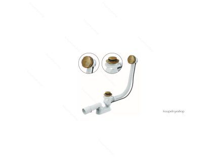 64030 alcaplast a55antic sifon vanovy automat komplet bronz antic kov