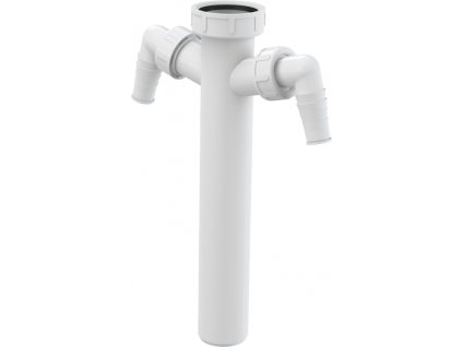 66100 alcaplast a44m dn40 mezikus s prevlecnou matici 6 4 a dvema pripojkami