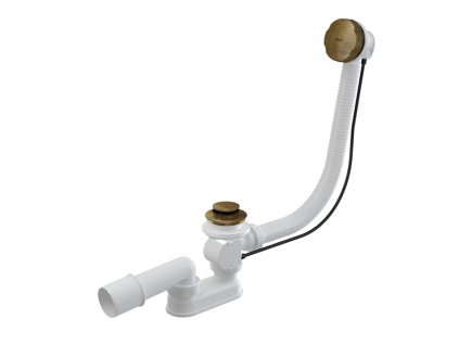 80716 alcaplast sifon vanovy automat komplet bronz antic alc a55antic 120