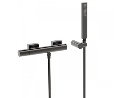 24853 tres jednopakova sprchova baterie rucni sprcha s nastavitelnym drzakem proti usaz vod kamene flexi hadice satin tres 21116701km