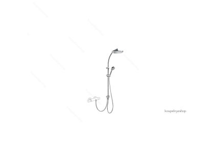 31492 tres 161476 sprchovy set s hlavovou a rucni sprchou pro nastennou baterii chrom