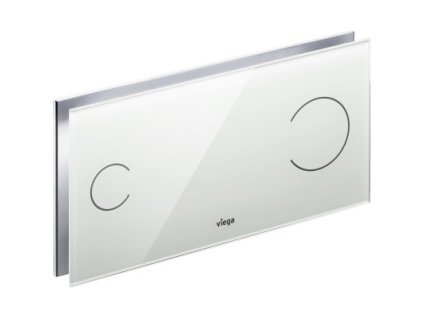 Viega 630584 Senzitivní ovládací deska Visign for More 100, 630 584 ESG čirá/světle šedá