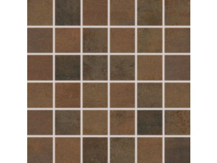 Mozaika Rako Rush tmavě hnědá 30x30 cm mat / lesk WDM05520.1