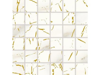 Mozaika Rako Cava zlatá 30x30 cm lesk WDM05831.1