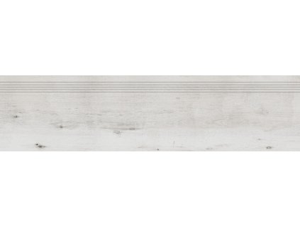 Schodovka Rako Saloon bílošedá 30x120 cm mat DCPVF745.1