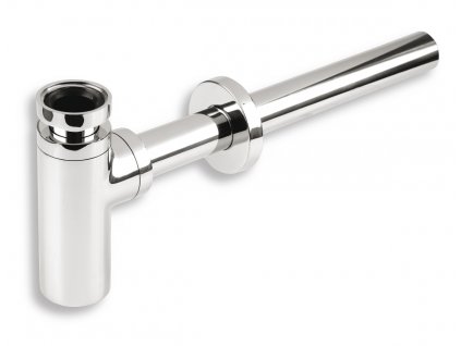 Sifon umyvadlový celokovový,kulatý chrom