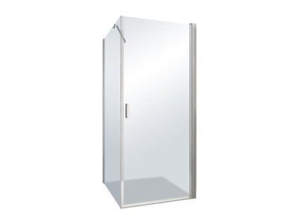 Sprchové dveře v kombinaci s pevnou stěnou LYE2+LYSW1S (Varianta Rozměr: 80 x 80 cm, Rozměr dveří: 80 cm, Rozměr pevné stěny: 80 cm)