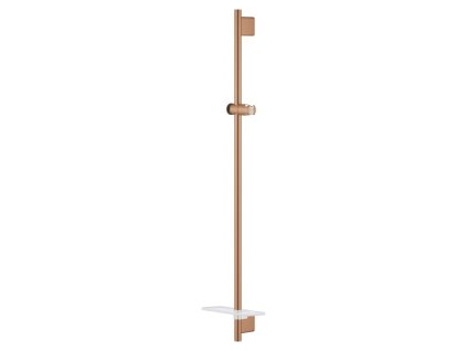 Sprchová tyč GROHE Rainshower SmartActive na stěnu s poličkou kartáčovaný Warm Sunset 26603DL0