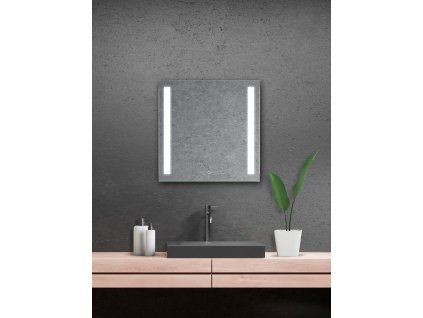 11296 LUMINA SENSOR ZRCADLO 70 X 70 CM DVA LED PODSVICENE PRUHY DOTYKOVY SENZOR 1