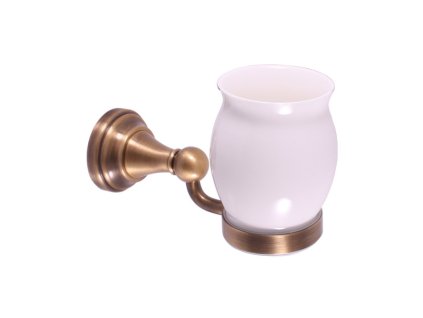 1621 1 1621 1 morava retro koupelnovy doplnek drzak kartacku keramicky stara mosaz bronz mka0201sm rav slezak