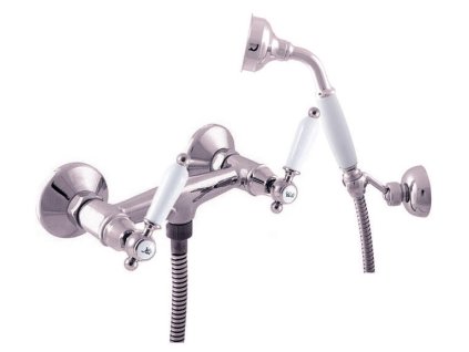 MORAVA RETRO - Sprchový set s baterií, Chrom MK580.0/2, RAV Slezák (Barva Chrom, Rozměr 100 mm)