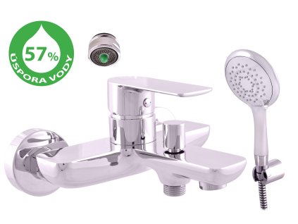 VLTAVA ECO - Vanový set s baterií, Chrom VTE454.5/1, RAV Slezák