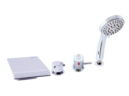 TERMOSTATICKÁ - Vanová baterie 4-otvorová, Chrom DT273.0P, RAV Slezák (Barva ZLATÁ - lesklá, Rozměr 3,8")