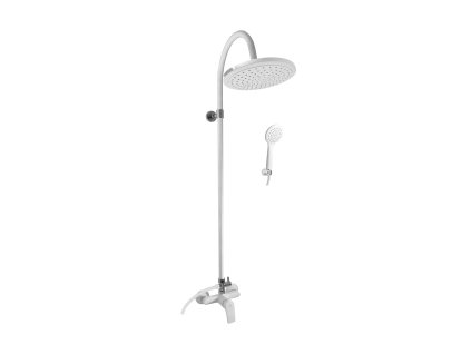 7218 vodovodni baterie sprchova colorado s hlavovou a rucni sprchou bila chrom barva bila chrom rozmer 150 mm