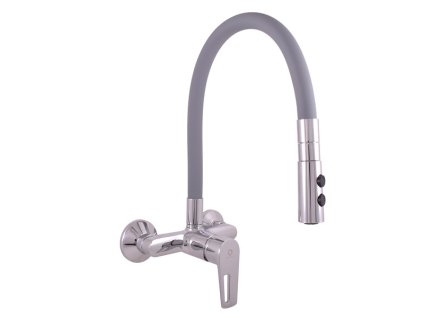 7938 vodovodni baterie drezova s flexibilnim raminkem se sprchou colorado barva chrom seda rozmer 100 mm