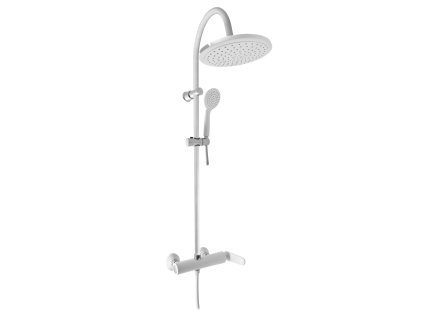 8541 vodovodni baterie sprchova tigris s hlavovou a rucni sprchou barva bila leskla chrom rozmer 150 mm