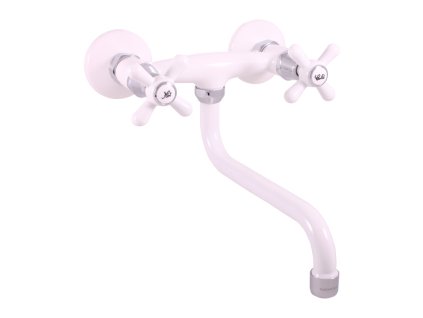 7872 vodovodni baterie drezova umyvadlova morava barva bila leskla chrom rozmer 150 mm