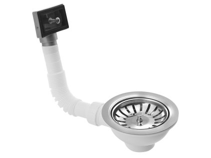 Dřezová výpust 6/4", s přepadem, nerez