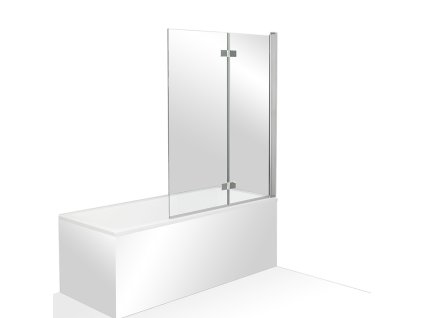 Vanová zástěna sklápěcí s otočným stěnovým systémem ORION (Varianta Orientace: Levá, Rozměr: 100 cm, Šířka vanové zástěny: 1000 mm, Výška vanové zástěny: 1500 mm)