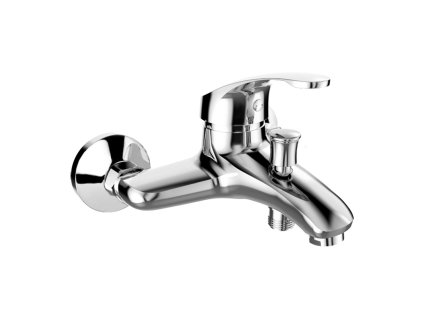 Vanová nástěnná baterie, Sonáta, bez příslušenství, chrom (Varianta Vanová nástěnná baterie, Sonáta, 150 mm, bez příslušenství, chrom)