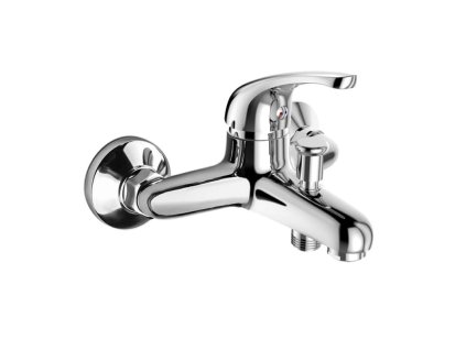 Vanová nástěnná baterie, Lila, bez příslušenství, chrom (Varianta Vanová nástěnná baterie, Lila, 150 mm, bez příslušenství, chrom)