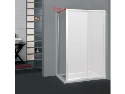 1613 1 arttec p 50 chrome pevna stena 80 cm ke sprchovym dverim moon a saloon cire sklo