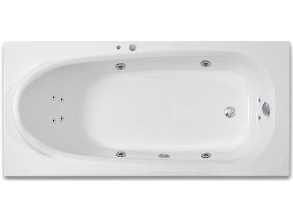 2120 viriva vana rhey surf 190 x 80 cm 4 velke masazni trysky 6 malych masaznich trysek 1 saci kos motor 750 w