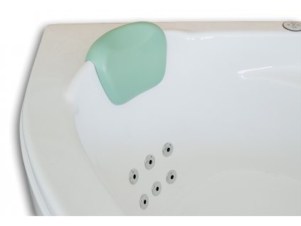 5748 podhlavnik k masazni vane zeleny odnimatelny relaxacni polstar do vany