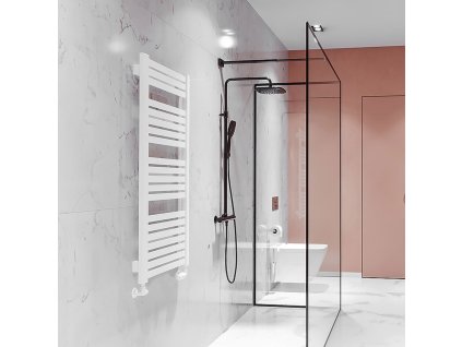 Koupelnový radiátor Neus DR 17565-11, připojení typ 11, 66,5x172,5 cm, bílá RAL 9016