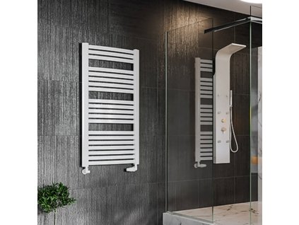 Koupelnový radiátor Zeven W 14070-11, připojení typ 11, 68x141 cm, bílá RAL 9016