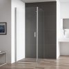Otevírací jednokřídlé sprchové dveře OBCO1 s pevnou stěnou OBCB (Varianta Rozměr dveří: 80 cm, Rozměr pevné stěny: 90 cm)