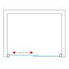Posuvné dveře do niky OUT ECD2L (Varianta Barva profilu: Brillant, Orientace: Levá, Rozměr: 100 cm, Šířka koutu: 100 cm, Výplň: Sklo TRANSPARENT)