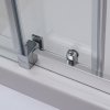 Posuvné sprchové dveře OBZD2 a pevná stěna OBZB (Varianta Barva profilu: Brillant, Rozměr dveří: 120 cm, Rozměr pevné stěny: 80 cm)