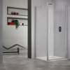 Čtvercový nebo obdélníkový sprchový kout DCO1+DB - otevírací dveře s pevnou stěnou (Varianta Rozměr dveří: 80 cm, Rozměr pevné stěny: 80 cm)