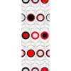 46747 ceramika konskie dekor domenico red circles 50x20 kon 129014