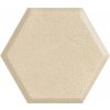 89023 paradyz obklad serene beige heksagon struk mat 19 8x17 1 par 160670