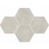 101053 stargres dlazba qubus white mosaic hexagon 28 3x40 8 star 152179