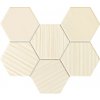 151989 25670 dekor horizon hex ivory mozaika 28 9x22 1 1