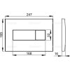 28339 alcaplast ovladaci tlacitko se senzorem pro predstenove instalacni systemy chrom lesk napajeni ze site alc m371s slim
